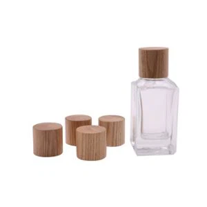 Træ parfume flaske låg