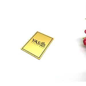 Zinklegeret parfume navneplade