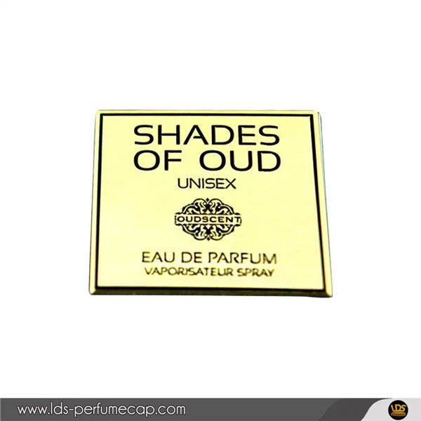 Zink Alloy Balck Logo Parfume Label